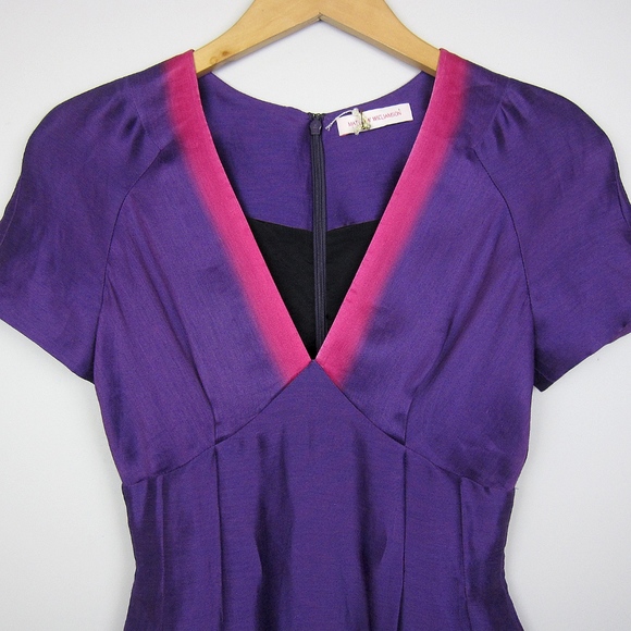 Matthew Williamson purple and pink landscape dress - Picture 3 of 7